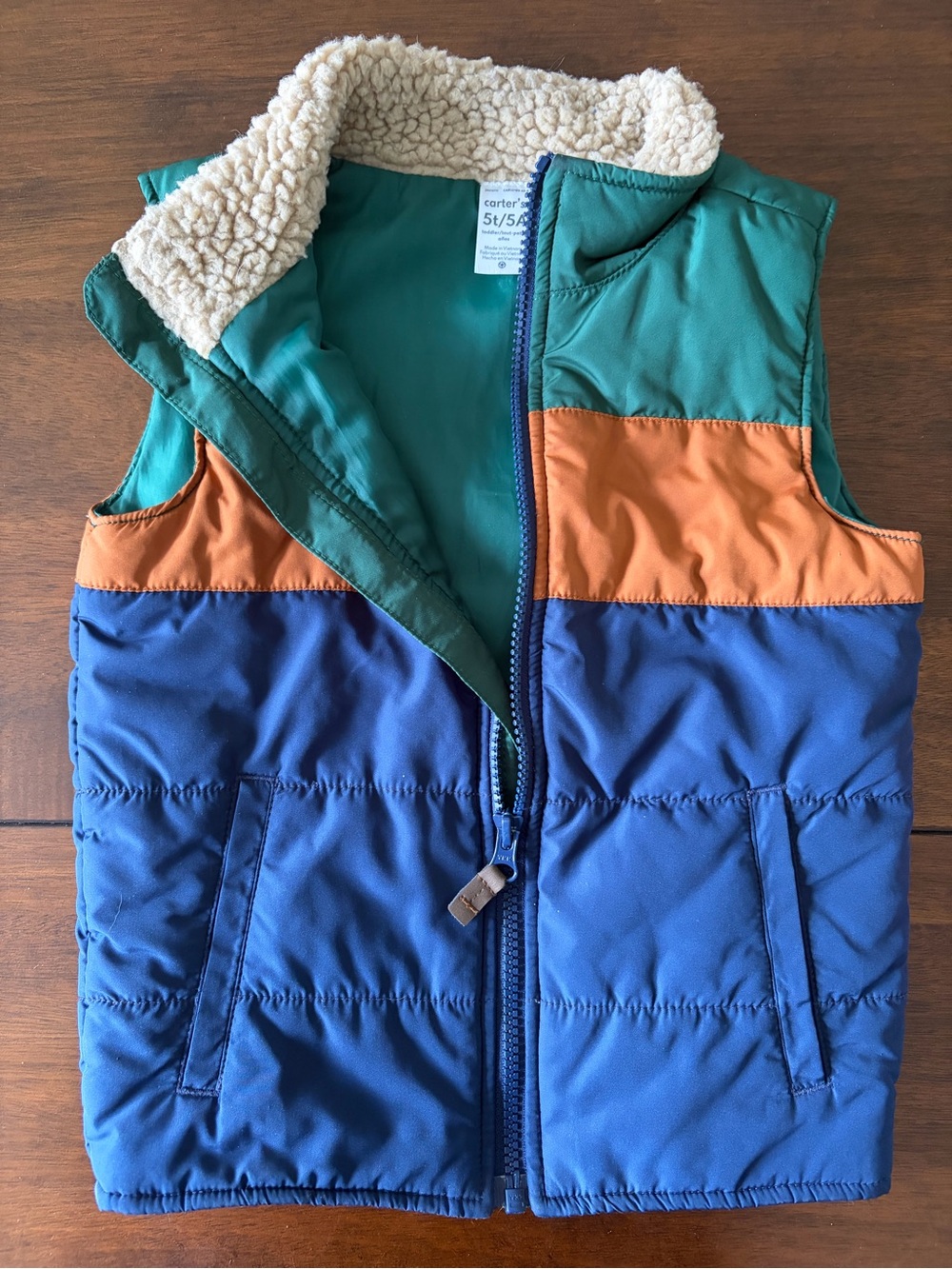 Carter's Color Block Vest - Picture 2 of 4